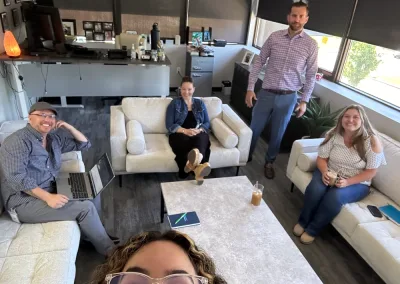 group of people in an office