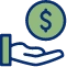 hand holding money icon