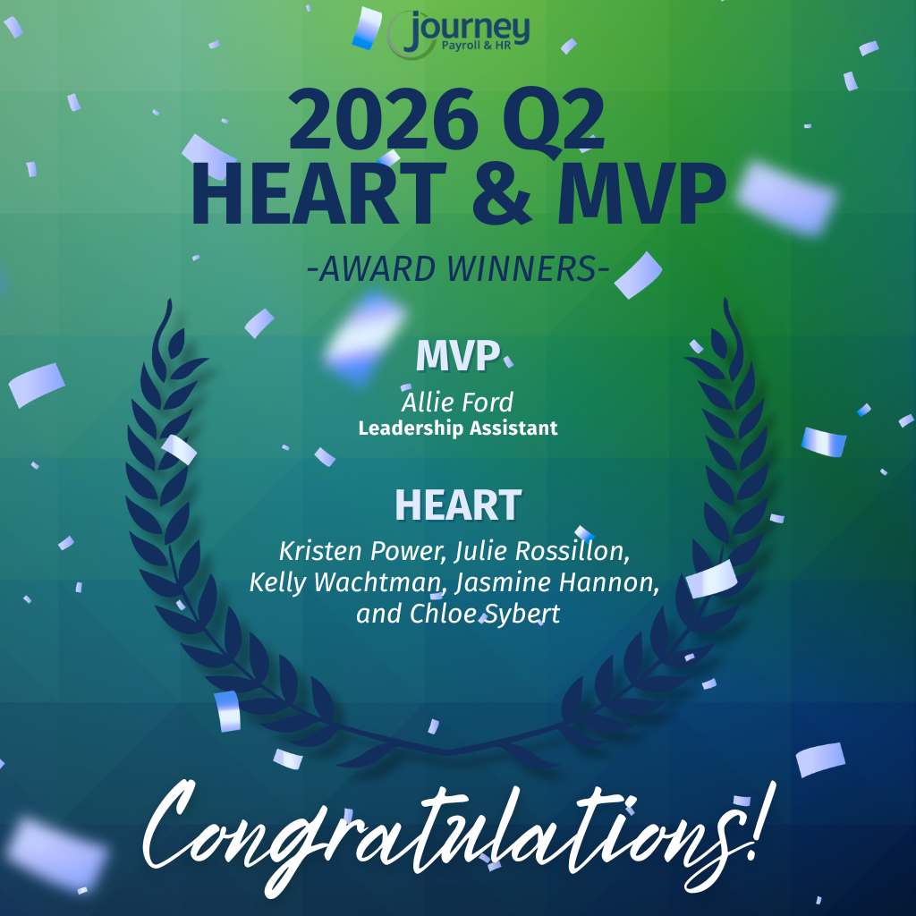 Journey Payroll & HR Recognizes Q2 2026 Award Recipients for Service Excellence and Sales Performance